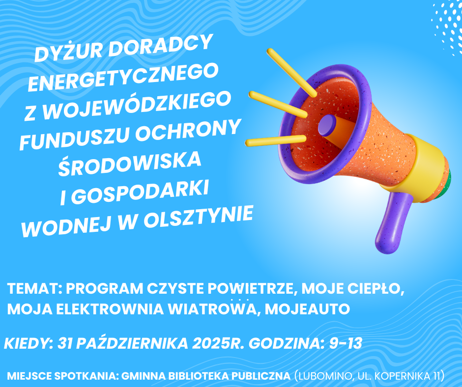 Dyżur Doradcy Energetycznego z Wojewódzkiego Funduszu Ochrony Środowiska i Gospodarki Wodnej w Olsztynie